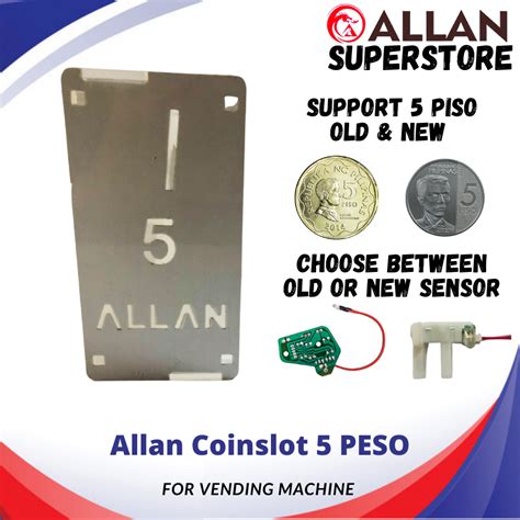 5 peso coin slot with timer
